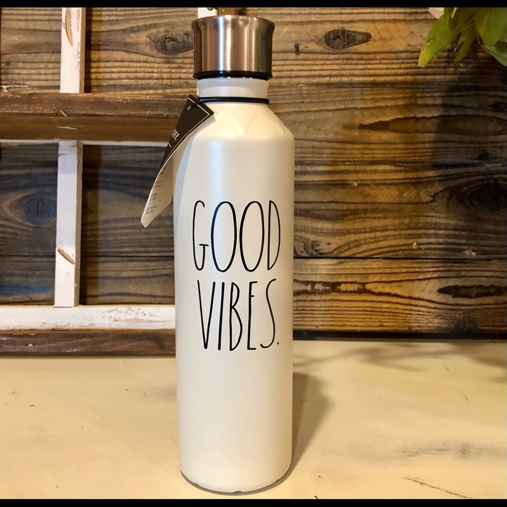 SALE! Rae Dunn Good Vibes 17oz Stainless Bottle